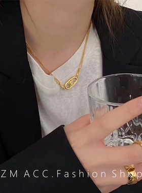 欧美轻奢小众凯旋门女ins项链