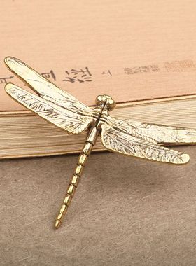 实心黄铜螳螂件蟋蟀蜜蜂蜻蜓昆虫小摆件茶宠装饰品虫子螳螂铜器
