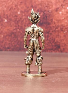 黄铜七龙珠赛亚人摆件孙悟空工艺品桌面办公茶宠装饰礼品摆件