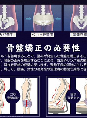 日本设计骨盆前倾矫正带孕妇妈妈