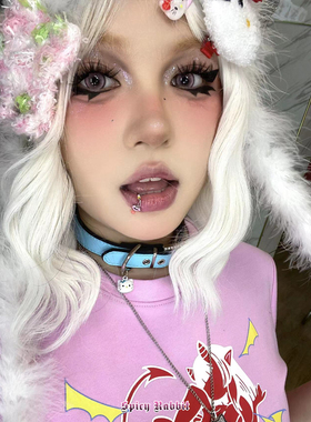 spicyrabbitkitty铃铛镶钻项圈