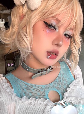 spicyrabbit渐变色骨头choker