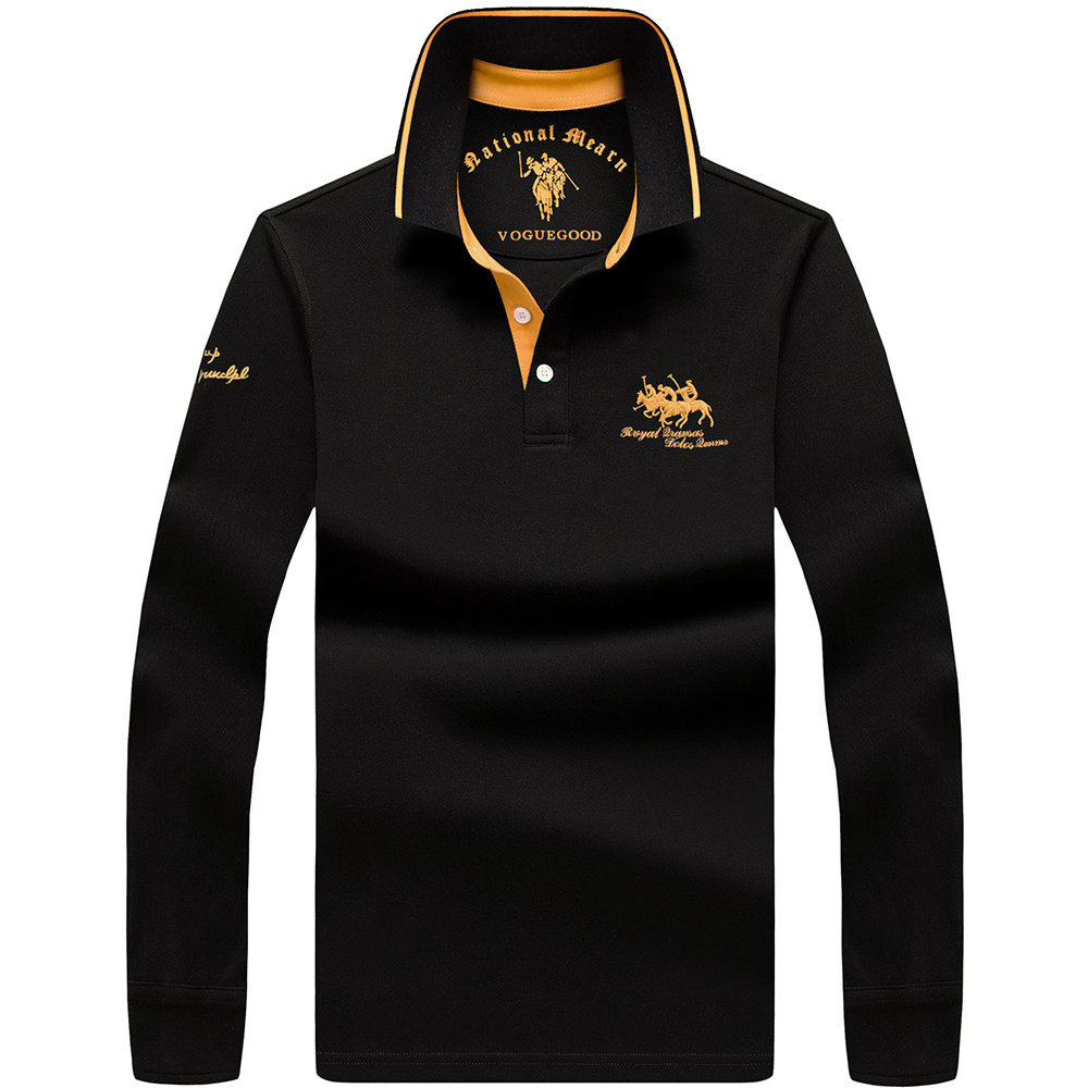 男士长袖翻领纯棉保罗2020潮polo衫 bakuboosT恤