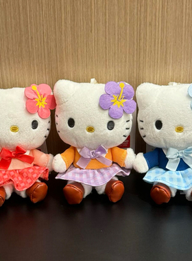 日本hellokitty50周年日系平成制服凯蒂猫公仔书包包钥匙挂件礼物