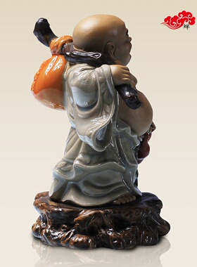 石湾公仔，春风得意，如来佛