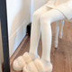 Thickened white pantyhose oatmeal leggings