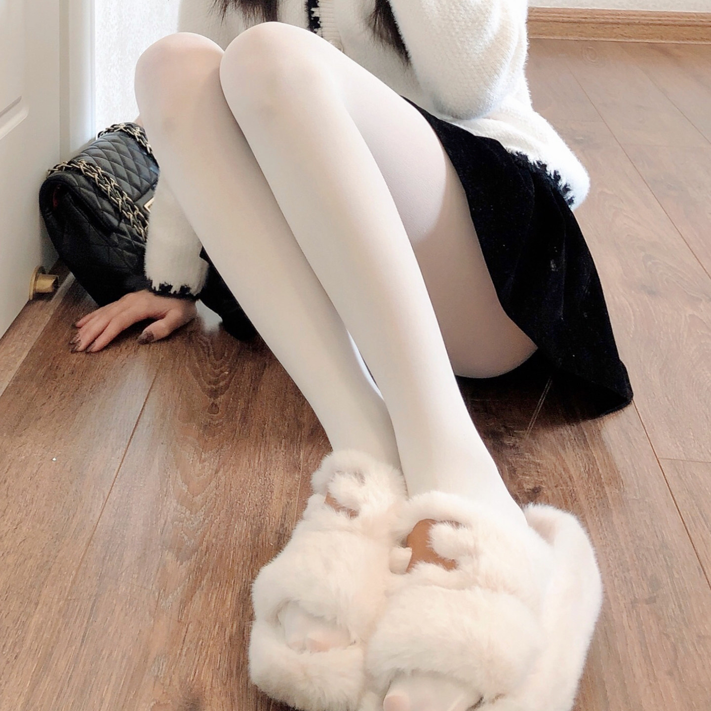 日系jk白色连裤袜春秋款天鹅绒米白色打底袜甜美lolita奶白丝袜女,淘宝优惠券,粉丝福利购,淘宝优惠卷