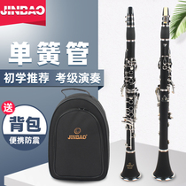 Zinbao Single Reed Pipe Musical Instrument Professional Playing Children Adult Beginner Entrance Examination Class Downgrading B Tune Black Tube JBCL-601
