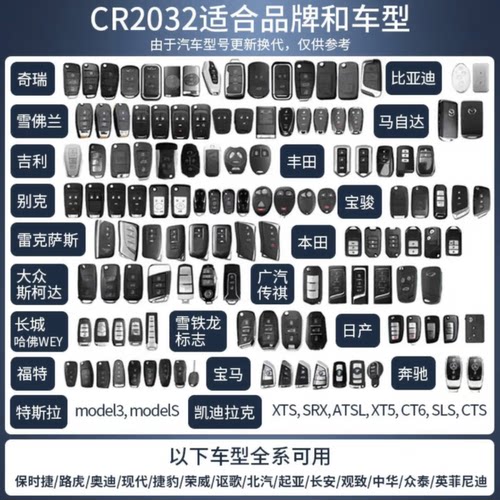 南孚传应纽扣电池cr2032/CR2025/CR2450/cr2430锂电3v电子批发体重秤奔驰奥迪宝马x1大众汽车钥匙遥控器电池 - 图1