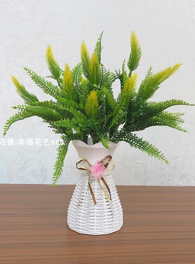 仿真花小清新客厅摆设盆栽植物