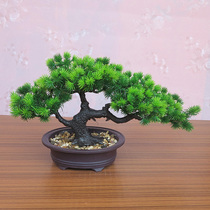 Simulation Greet Pines Pinewood Bonsai Indoor Tabletop Furnishing Fake Flowers Plant Small Potted room Green Planted Decorations Hem