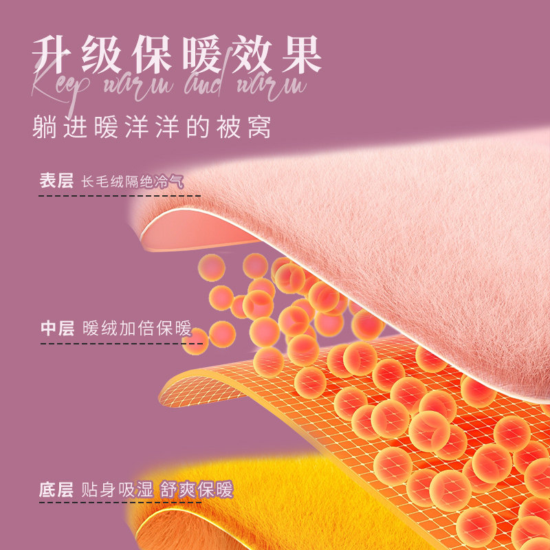 冬季加厚加绒中老年睡衣女珊瑚绒三层夹棉套装奶奶老人保暖家居服,淘宝优惠券,粉丝福利购,淘宝优惠卷