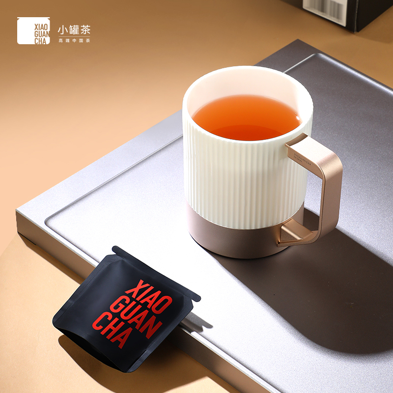 小罐茶骨瓷长官杯茶水分离杯泡茶杯高档茶杯 商务茶具 - 图3