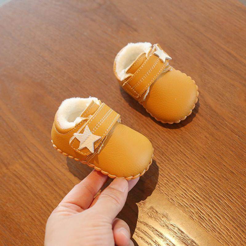 婴儿鞋子秋冬6-8个月0一1岁软底加绒鞋宝宝鞋棉鞋学步鞋断码清仓3