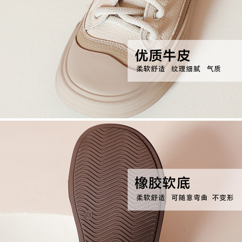 百搭新款平底系带大码休闲鞋真皮百搭防滑厚底学生小白鞋单鞋女41,淘宝优惠券,粉丝福利购,淘宝优惠卷