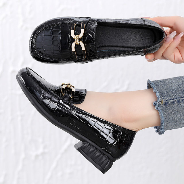 Lingfeng large-size genuine leather women's shoes soft and comfortable