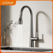 Cabe pull-out hot and cold full copper tap kitchen telescopic rotary washing vegetable Balcony Laundry Sink Tap sink