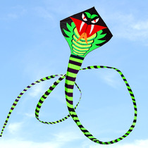 23 New Green Snake Kite Breeze Easy To Fly Adults Special Large Upscale Long Tail Snake Children Cartoon Beginology Wind