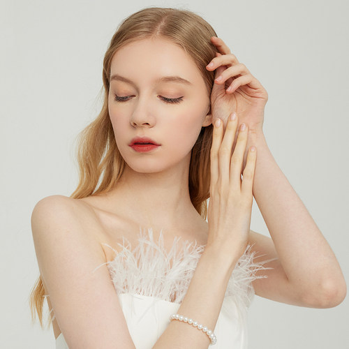 RUANS/阮仕珍珠手链女流年天然淡水珍珠高亮串珠手链极简少女正品 - 图0