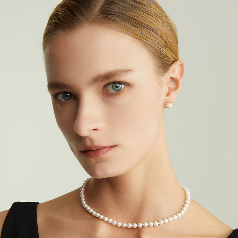 RUANS/阮仕18k金海水akoya珍珠耳钉圆满系列珍珠耳饰日常百搭礼物,淘宝优惠券,粉丝福利购,淘宝优惠卷