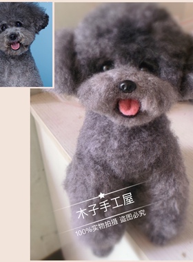 羊毛毡戳戳纯手工全身定制摆件