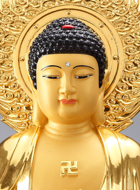 台湾西方三圣铜观音圆通佛具