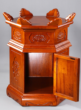 大号木鱼架子佛堂用品木柜摆件