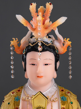 汉白玉碧霞元君泰山奶奶像