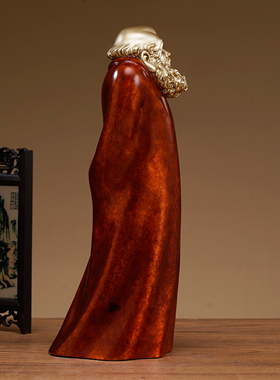 黄铜站像达摩摆件禅意达摩祖师