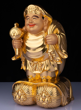 铜贴金大黑天菩萨大黑天财神