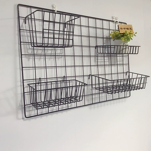 Железная сетка хранилище баскетбола фотостена установлена ​​на полке общежития для балкона реконструкция балкон небольшая висящая корзина Intert