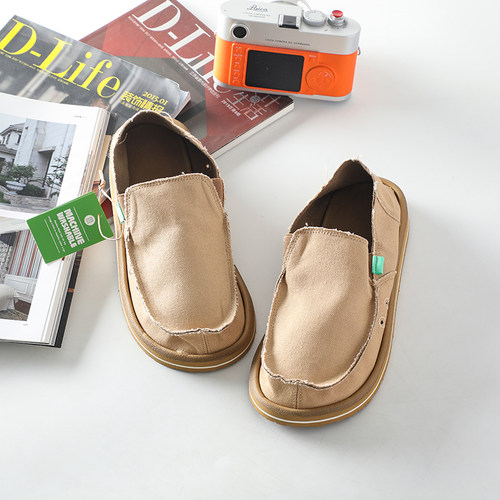 老美小整单！MD+EVA复合大底！男士户外舒爽休闲一脚蹬懒人帆布鞋 - 图3