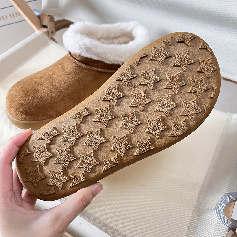 2025冬季新款女厚底防滑雪地短靴！加厚仿皮毛一体！加绒保暖棉鞋,淘宝优惠券,粉丝福利购,淘宝优惠卷