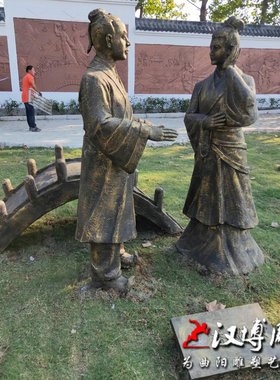 民俗情景户外园林雕塑玻璃钢耕牛