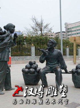 玻璃钢文化人物雕像商业街仿铜