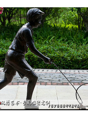 户外大型景观玻璃钢人物雕塑