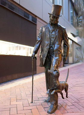 铸铜人物雕塑户外大型塑像