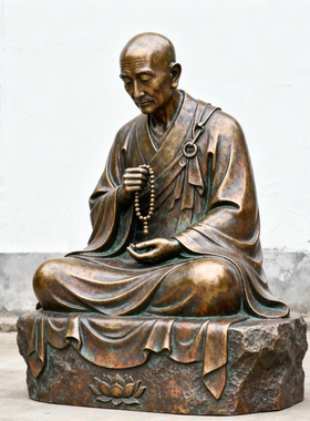 弘一法师户外摆件汉博雕塑人物