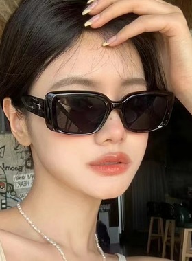 2023新款欧美方型流星复古gm墨镜女韩版显瘦高级感y2k网红太阳镜