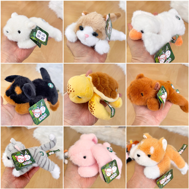 优囝仔趴趴掌中宝动物系列猫咪小狗毛绒玩具小兔子熊猫公仔玩偶,淘宝优惠券,粉丝福利购,淘宝优惠卷