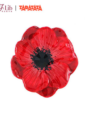 法国设计复古红花戒指