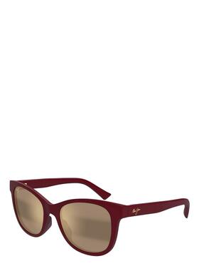 代购MauiJim女士太阳镜防紫外线抗强光清晰视野耐磨镜片酒红色