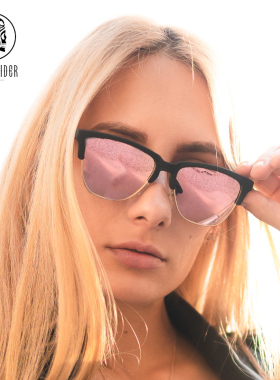 墨镜韩版复古风粉色太阳镜