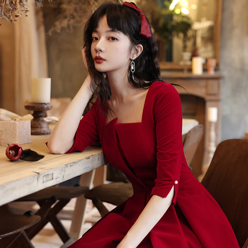 新娘2020新款秋季平时可穿敬酒服 花棠秀礼服/晚装