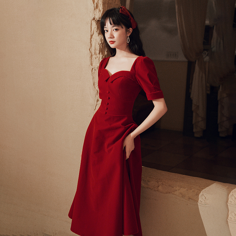 丝绒新娘2020新款平时可穿敬酒服 花棠秀礼服/晚装