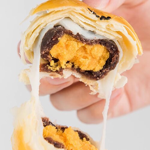 【旦尚皇工厂店】海鸭蛋黄酥手工烘焙红豆麻薯饼糕点送礼早餐点心 - 图1
