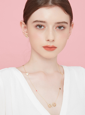 扑克牌皇后欧美风格锁骨链