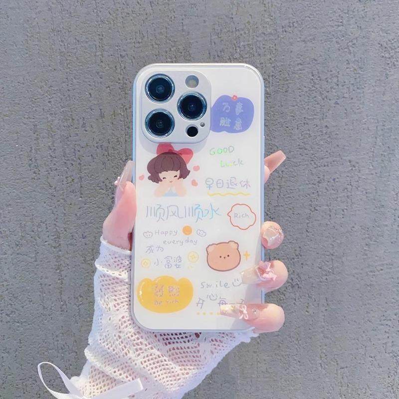 高级感小富婆女孩手机壳适用iPhone17/16promax玻璃高清保护套小米17/15网红华为pura80ins风vivoS50女款可爱,淘宝优惠券,粉丝福利购,淘宝优惠卷