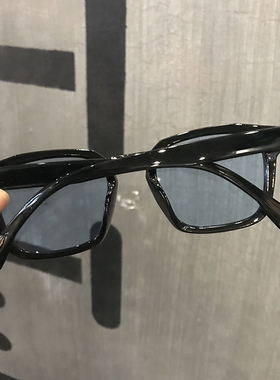 韩版新款男士简约方形小框墨镜原宿复古海洋片彩色拍照太阳镜女潮