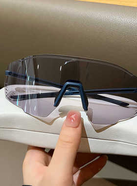 骑行运动登山无框墨镜防风